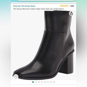 Black Square-Toed Boots- The Drop
